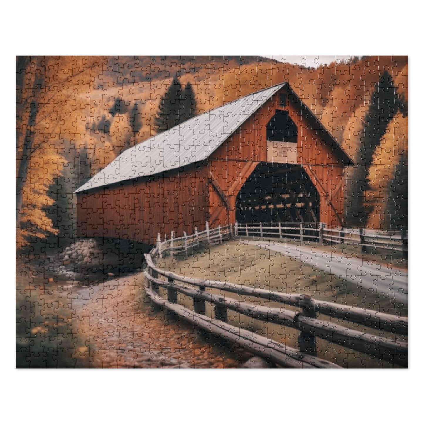 Paso elevado abovedado bermellón